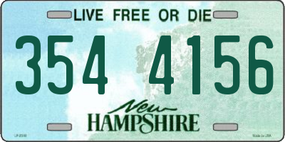 NH license plate 3544156