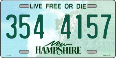 NH license plate 3544157