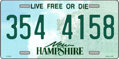 NH license plate 3544158