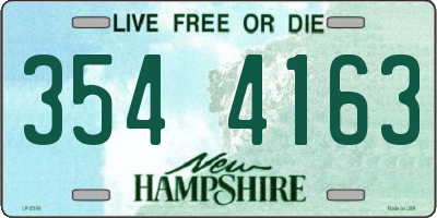 NH license plate 3544163