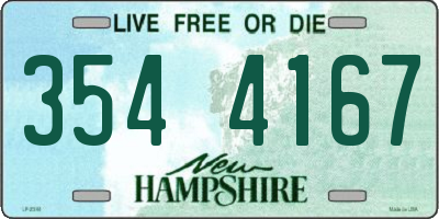 NH license plate 3544167