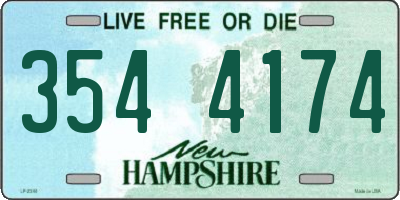 NH license plate 3544174