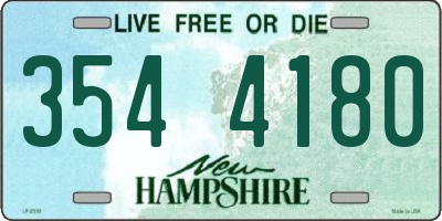 NH license plate 3544180