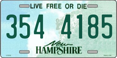 NH license plate 3544185
