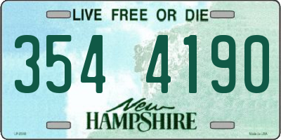 NH license plate 3544190