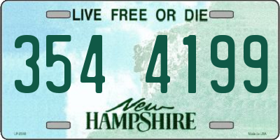 NH license plate 3544199