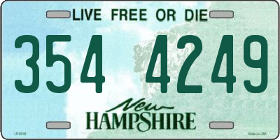 NH license plate 3544249