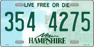 NH license plate 3544275