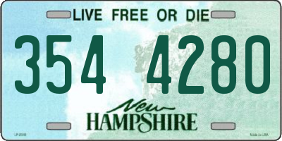 NH license plate 3544280