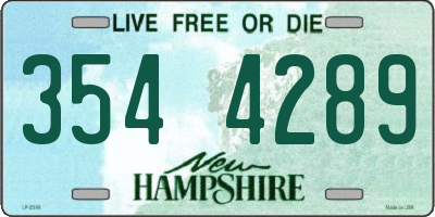 NH license plate 3544289
