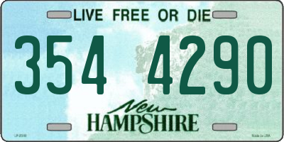 NH license plate 3544290