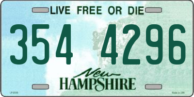 NH license plate 3544296