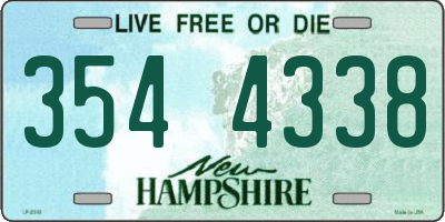 NH license plate 3544338