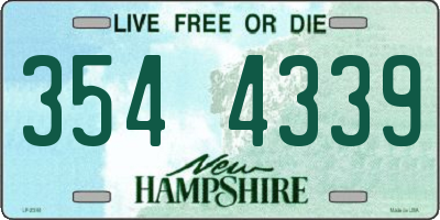 NH license plate 3544339