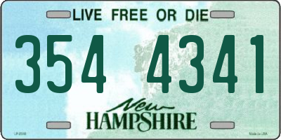 NH license plate 3544341