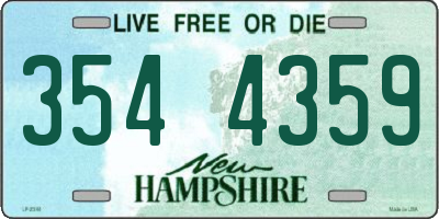 NH license plate 3544359