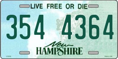 NH license plate 3544364