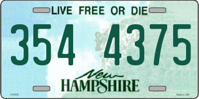 NH license plate 3544375