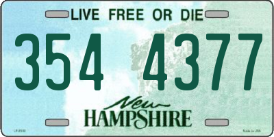 NH license plate 3544377