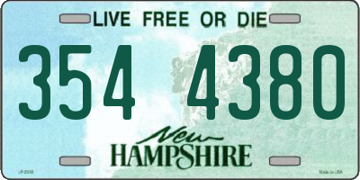 NH license plate 3544380