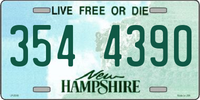 NH license plate 3544390