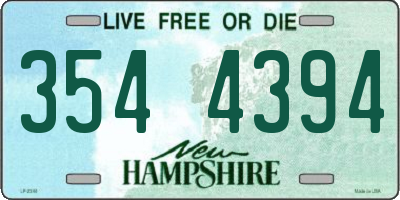 NH license plate 3544394