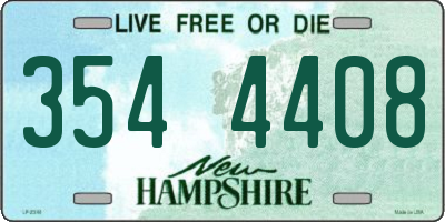 NH license plate 3544408