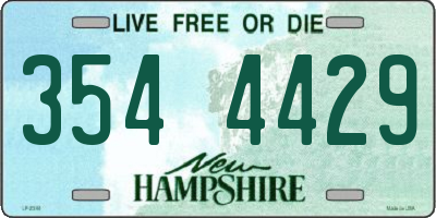 NH license plate 3544429
