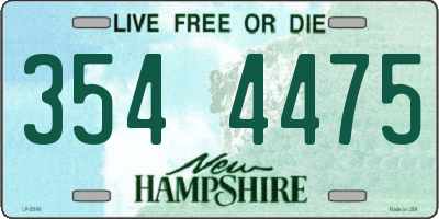 NH license plate 3544475