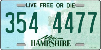NH license plate 3544477
