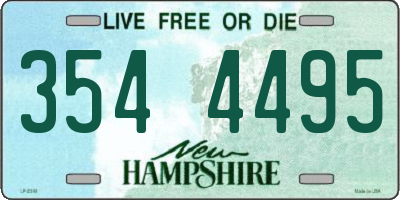 NH license plate 3544495