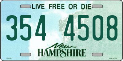 NH license plate 3544508