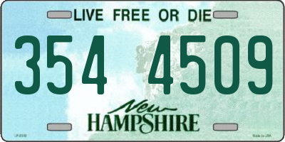 NH license plate 3544509