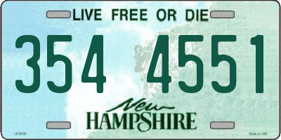 NH license plate 3544551