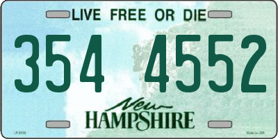 NH license plate 3544552