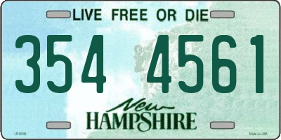 NH license plate 3544561