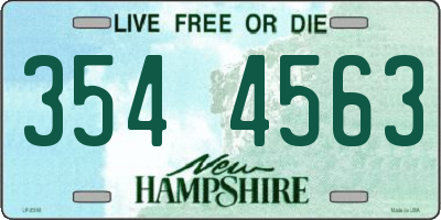 NH license plate 3544563