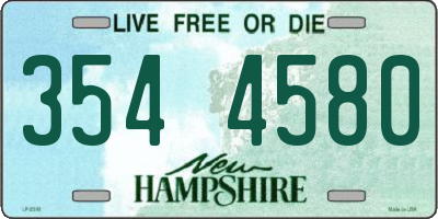 NH license plate 3544580