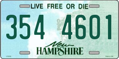 NH license plate 3544601