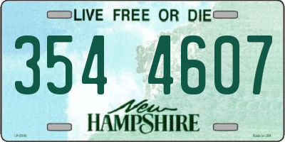 NH license plate 3544607