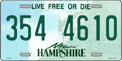 NH license plate 3544610