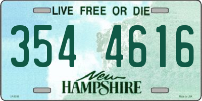 NH license plate 3544616