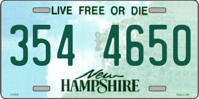 NH license plate 3544650
