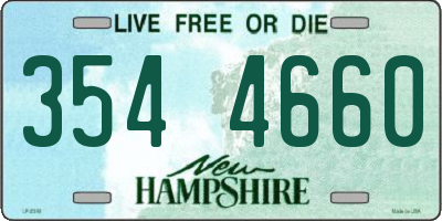 NH license plate 3544660