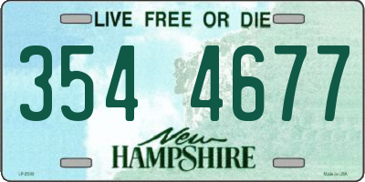 NH license plate 3544677