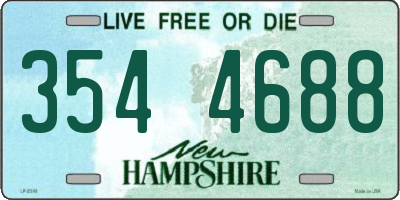 NH license plate 3544688