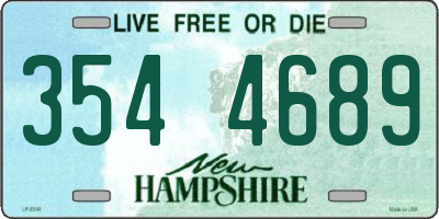 NH license plate 3544689