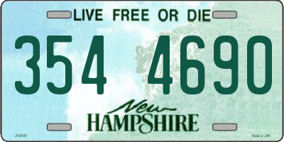 NH license plate 3544690