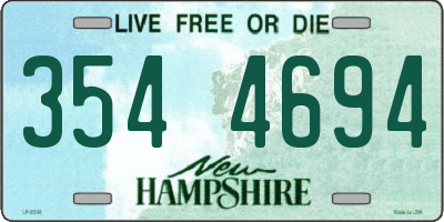 NH license plate 3544694