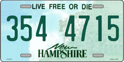 NH license plate 3544715
